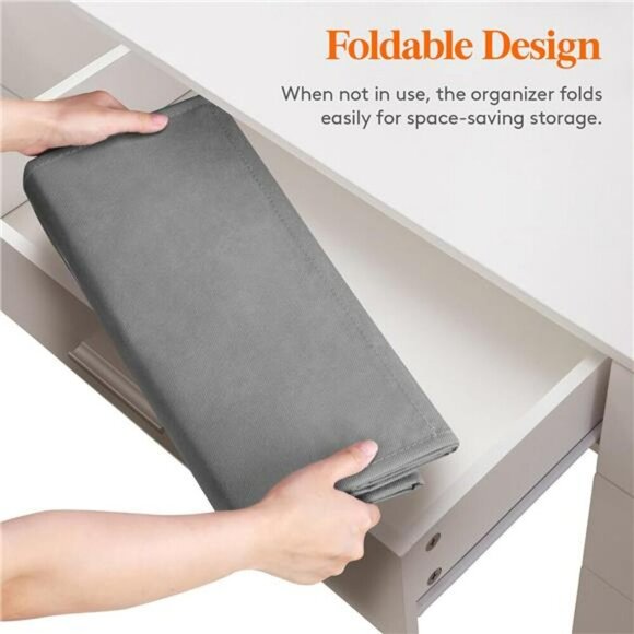 Over the door organizer hanging storage 5 shelf with mesh pockets for closet - Picture 5 of 7